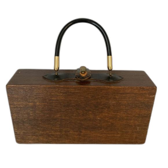 Enid Collins Wooden Box Bag "Money Tree XI" - 1965 Signed Original Vintage - Picture 4 of 8